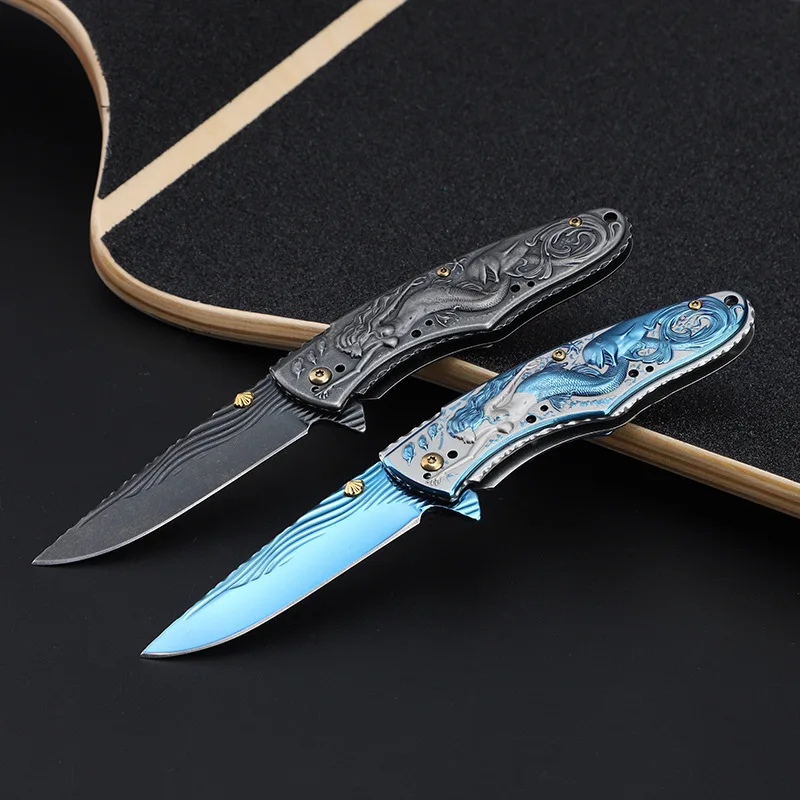 

Tactical AUS-8 Folding Blade Pocket G10 Handle Outdoor Survival Hunting Rescue Kitchen EDC Utility Camping Knife