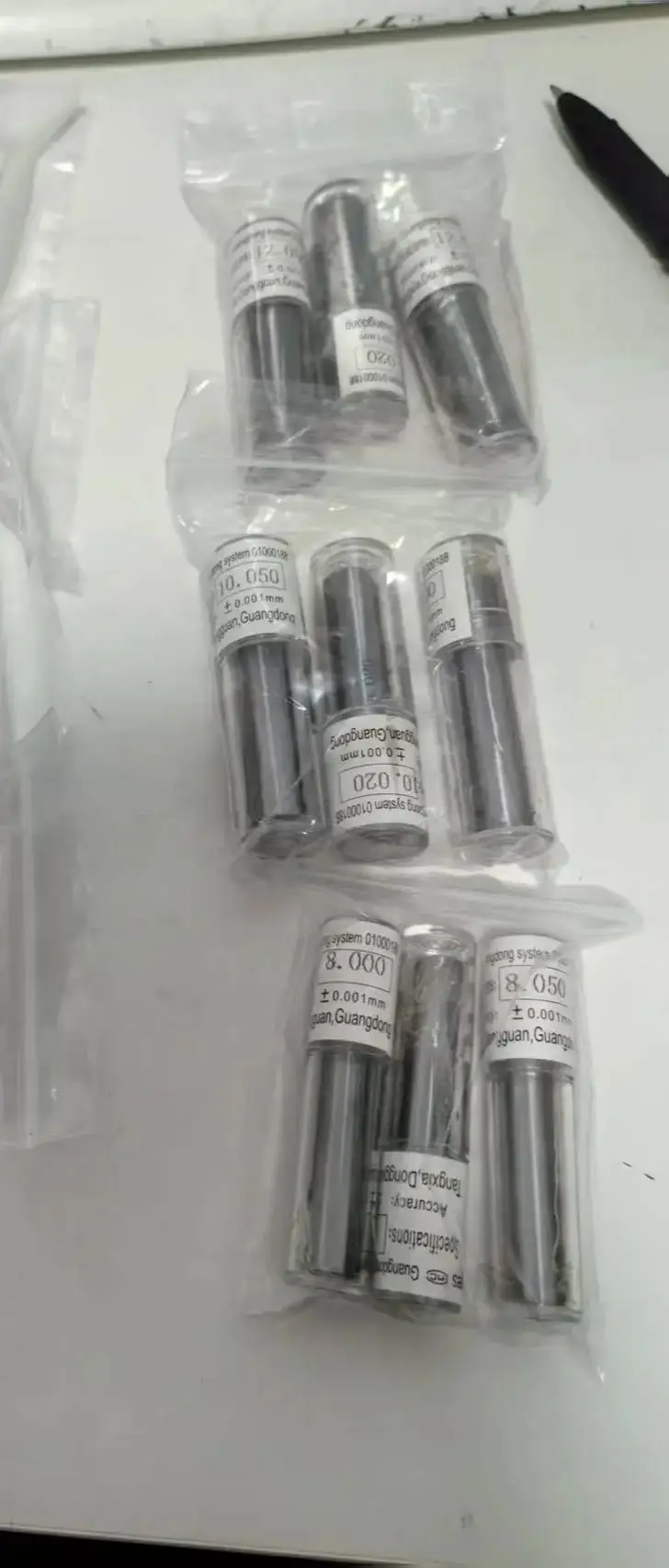 

Стальные штифтовые калибры, набор из 13 шт.