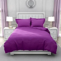 king size bedding simple brushed solid color four piece set spring and autumn acrylic quilt cover bed sheet and pillowcase