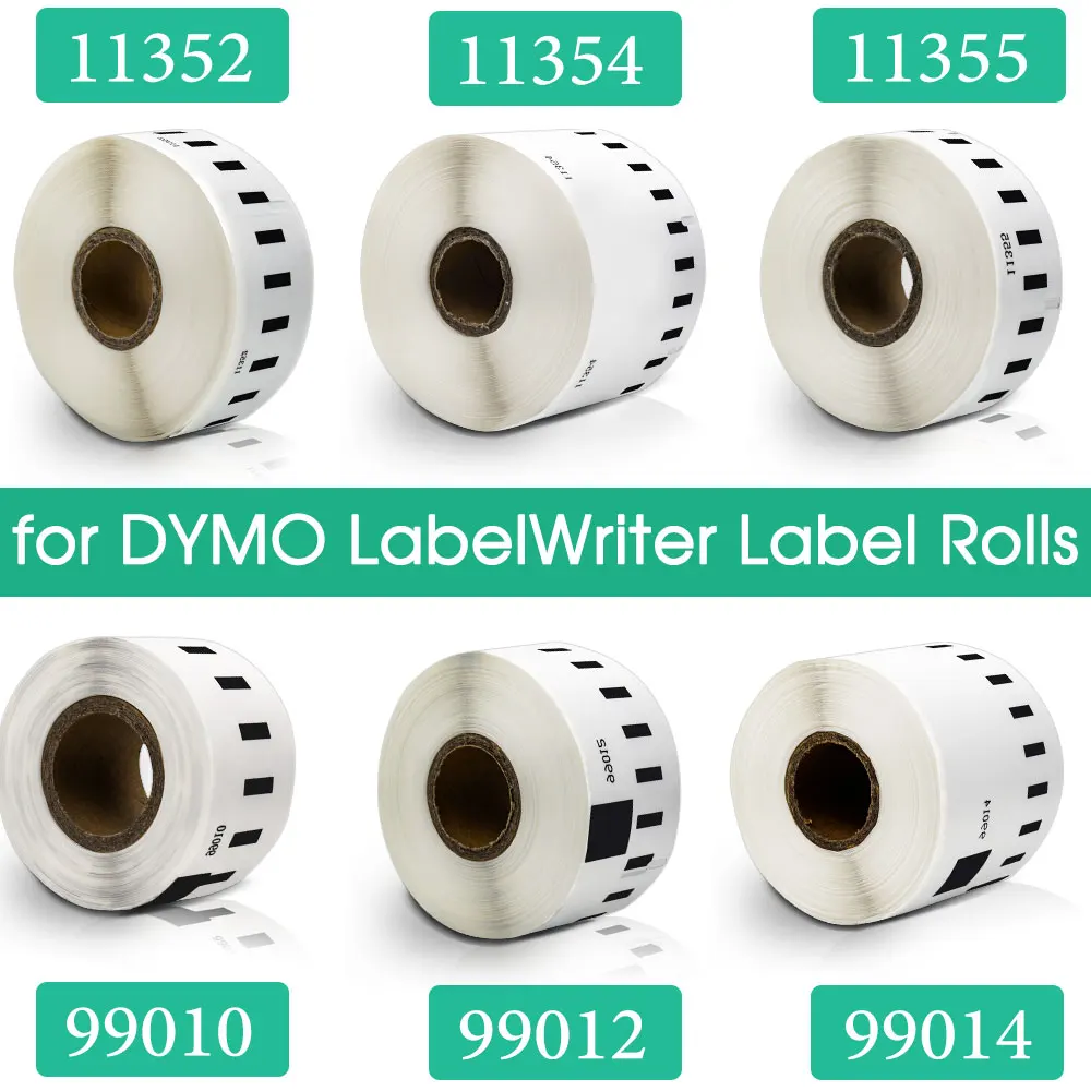 

1pcs 11352 11354 99014 99010 99012 for Dymo LabelWrite Label Roll LW 11354 LW 99014 for Dymo Label Maker 400 450 450 Turbo Print