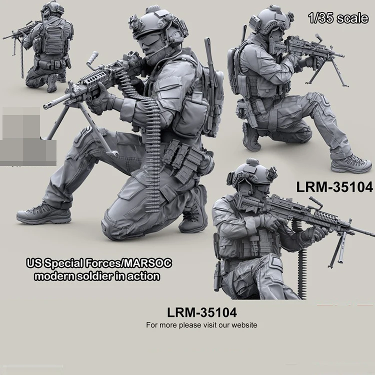 

Модель Фигурки GK из смолы 1/35 года, солдат спецназа США/современный солдат MARSOC в действии, фигурка 3, несобранный и Неокрашенный комплект