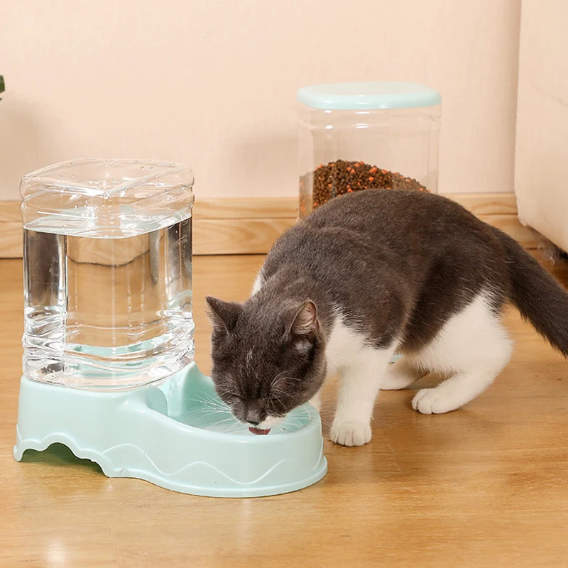 

3.8L Dog Automatic Feeders Plastic Water Bottle Cat Bowl Feeding and Drinking Dog Water Dispenser Pet Feeding Bowl Pet Supplies