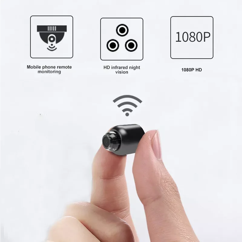 

Беспроводная мини-камера видеонаблюдения с поддержкой Wi-Fi, 1080P