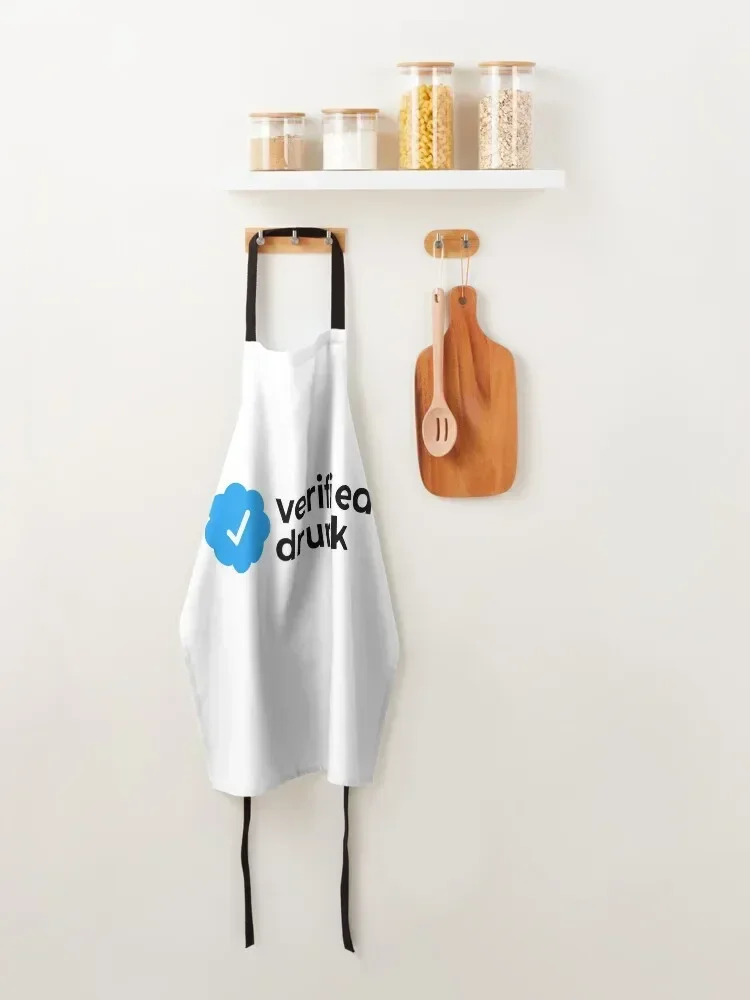 Пьяный пьяный фартук с клетчатым знаком Фартук для официанта шеф-повара