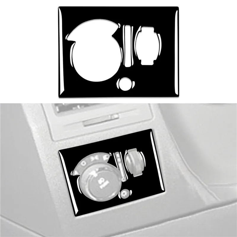 Черные наклейки на фортепиано из АБС-пластика Накладка для Dodge challenger 2008 2009 2010 2011