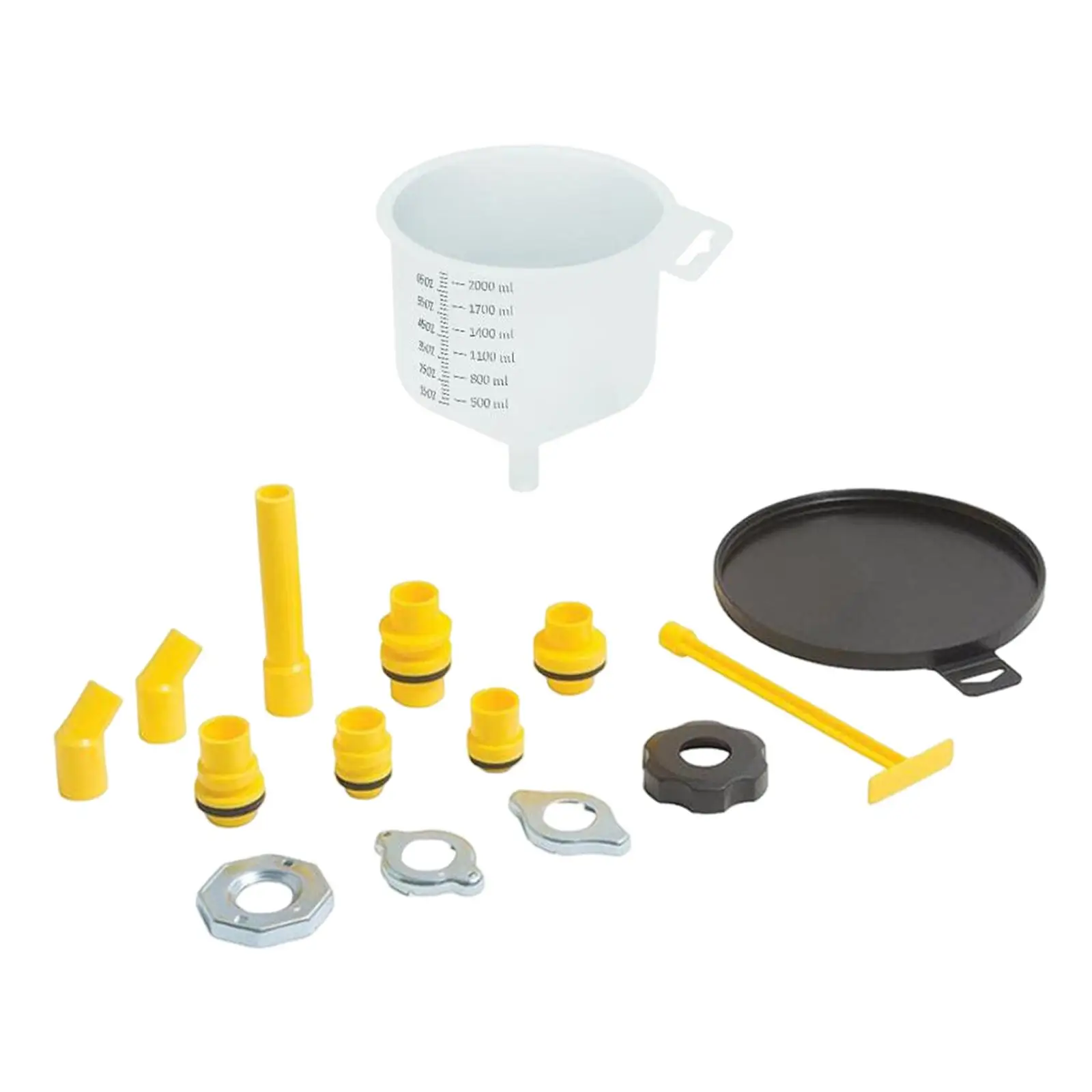 

Automotive Spill Proof Radiator Coolant Filling Funnel Kit 15 Pieces Universal Spill Free Accessory Easily Install Durable