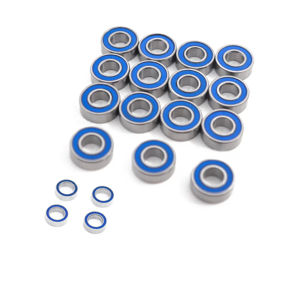 

19pcs/set Metal RC Car Bearings Hub Carrier Bearing Kits for 1/10 Rustler Bandit Slash 2WD RC Car Accessories