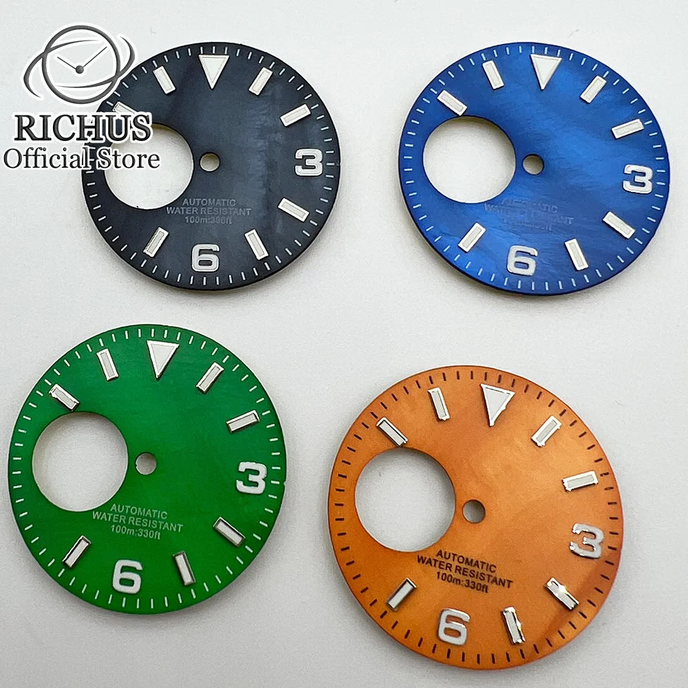 Циферблат часов 29 мм подходит для NH38 NH38A часовой механизм 3/3.8 O ɼlock чехол с