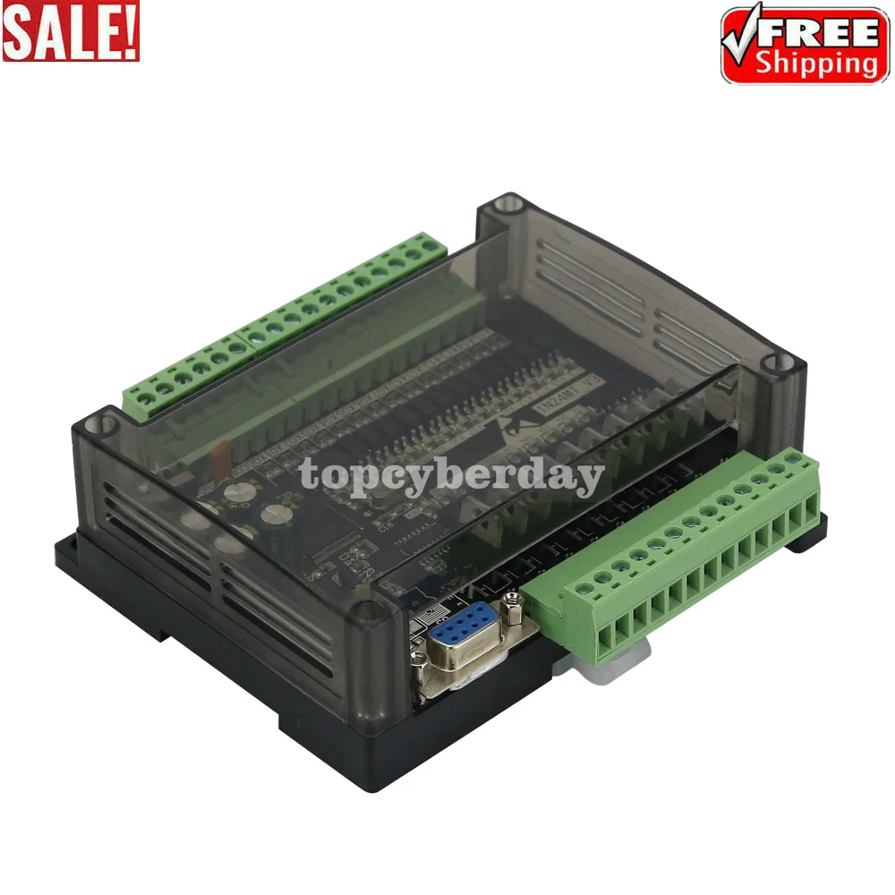 

PLC Industrial Control Board FX1N 24MT DC24V 0.7A 14 Output 10 Input 4 Way Pulse