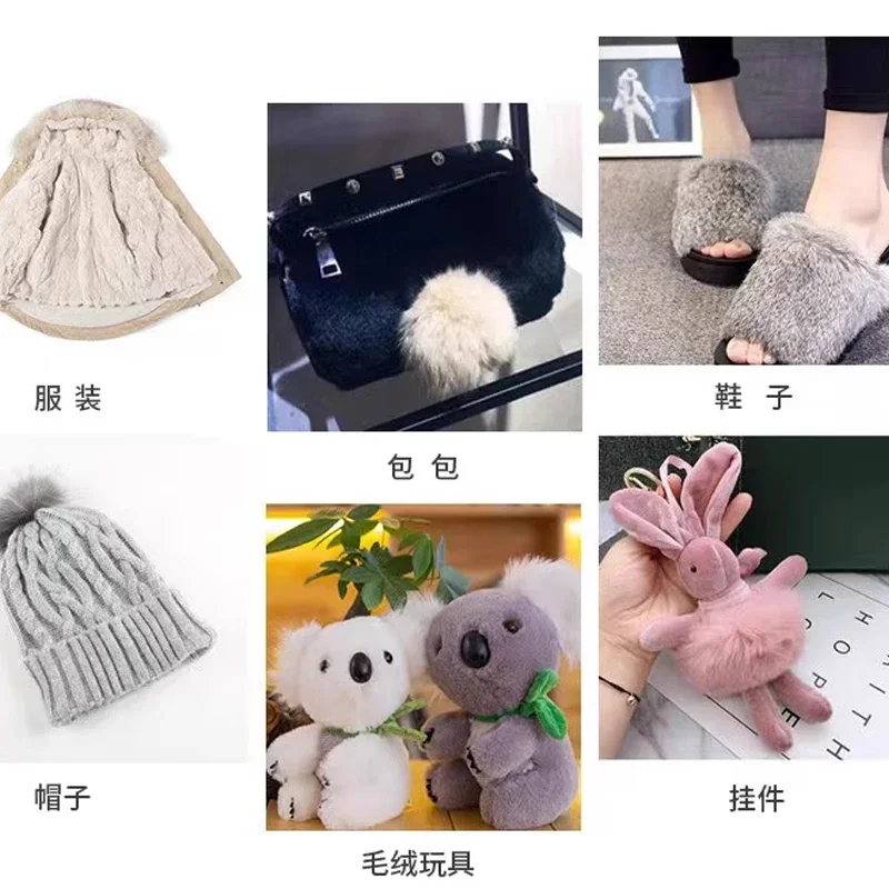 50x50 см 8 мм фиолетовый имитация кроличьего меха выдра короткая плюшевая ткань