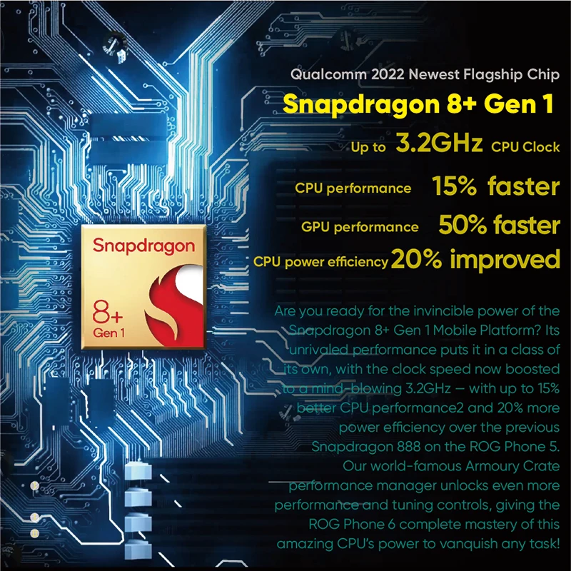 Смартфон ASUS ROG Phone 6 глобальная версия Snapdragon 8 + Gen 1 6000 мАч 165 Гц AMOLED Android |