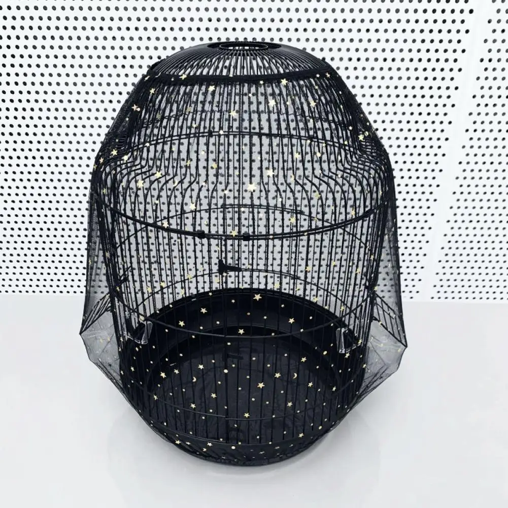 

Чехол для птичьей клетки, мягкий Регулируемый сетчатый чехол для маленькой птичьей клетки, для удобной вентиляции, для идеальной птичьей птицы