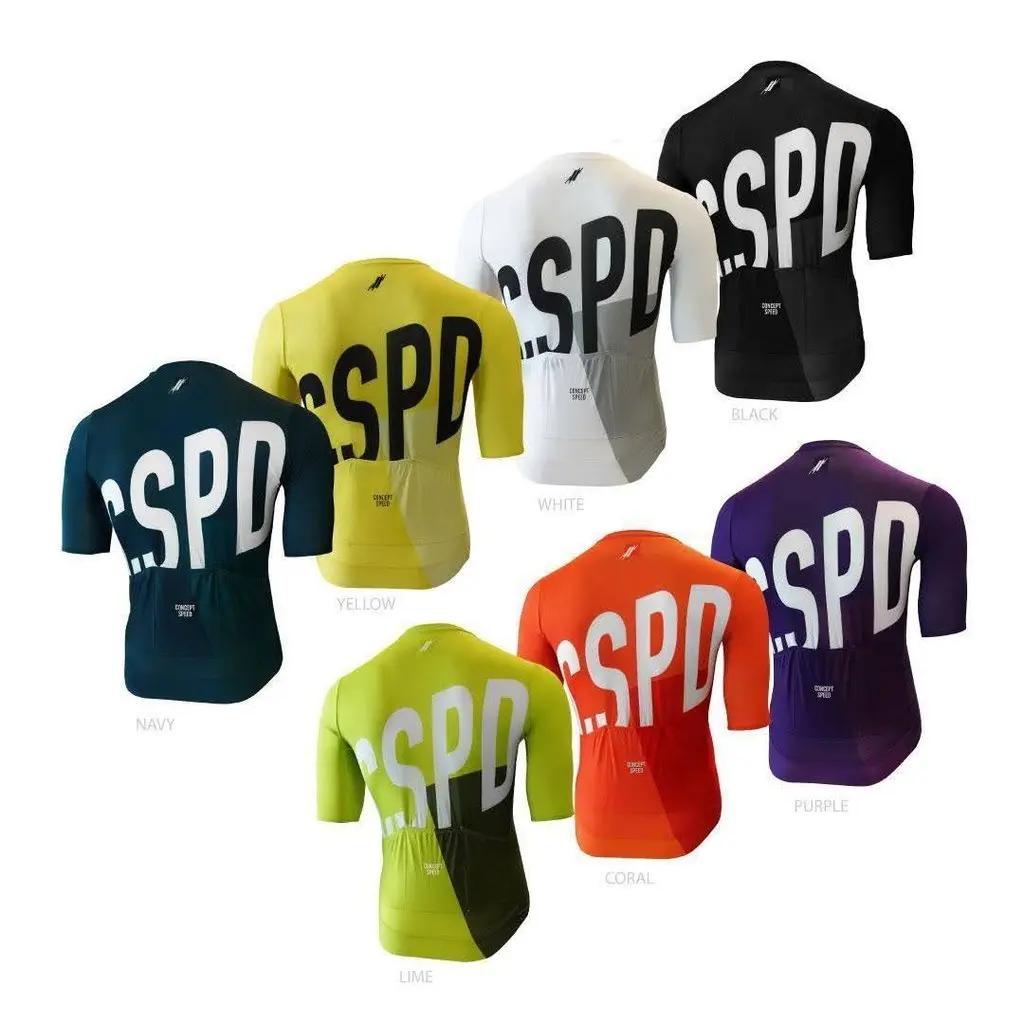 CSPD 2021 summer short sleeves jerseyfor men With Seamless Process Comfortable and breathable maillot mtb pro team wear cycling
