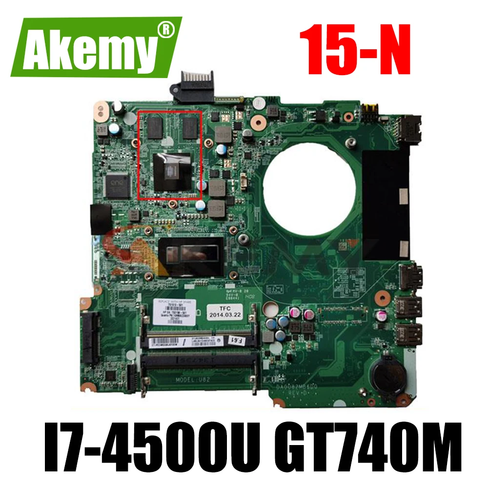 

For HP Pavilion 15-N 15-N005TX 15'6 GT740M Notebook Mainboard DA0U82MB6D0 SR16Z I7-4500U Laptop Motherboard