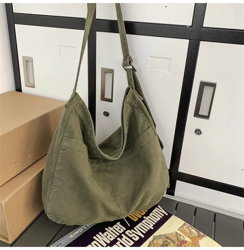 

Новинка 2023, модные женские холщовые сумки через плечо, сумки через плечо для девочек, женские дорожные сумки для книг, 4 цвета, Прямая поставка