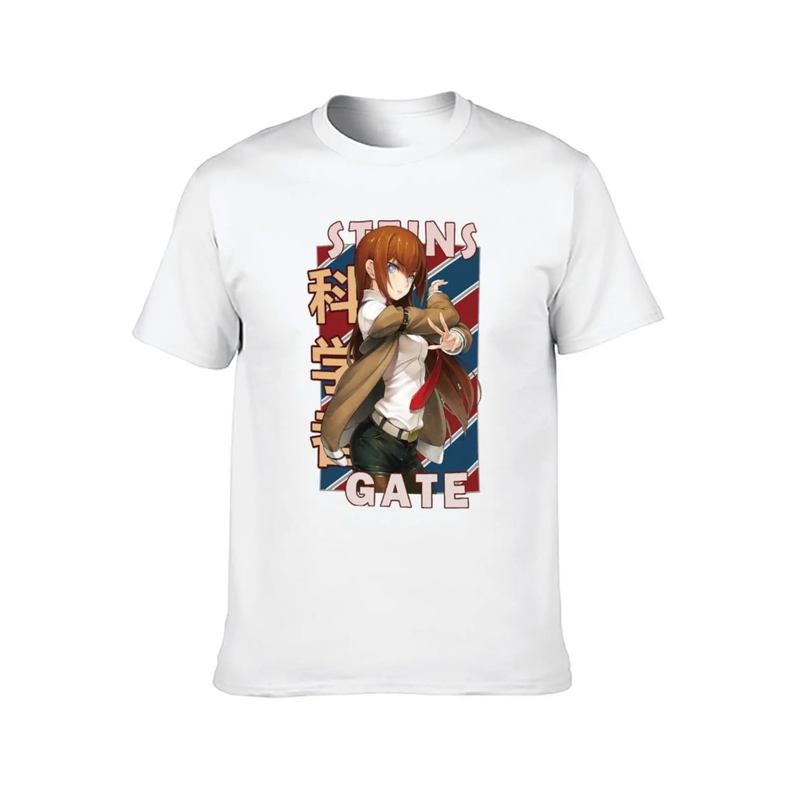 Фото Kurisu Makise Steins Gate Shutainzu Gcatori Zero футболка с аниме-дизайном мужская футболка с графическим рисунком аниме футболка №2