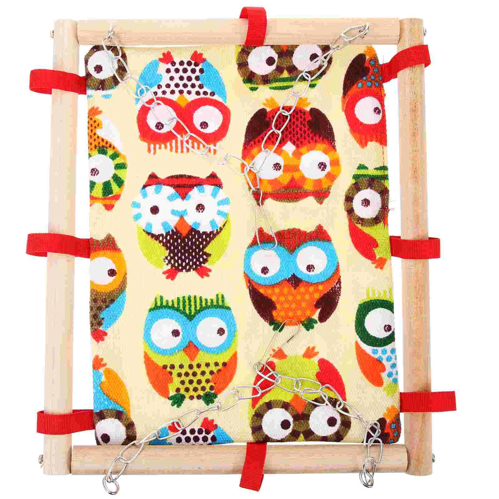 

Parrot Hammock Bird Supply Parakeet Hanging Swing Foraging Toy Toys Parakeets Balance Training Bed Cage Decor