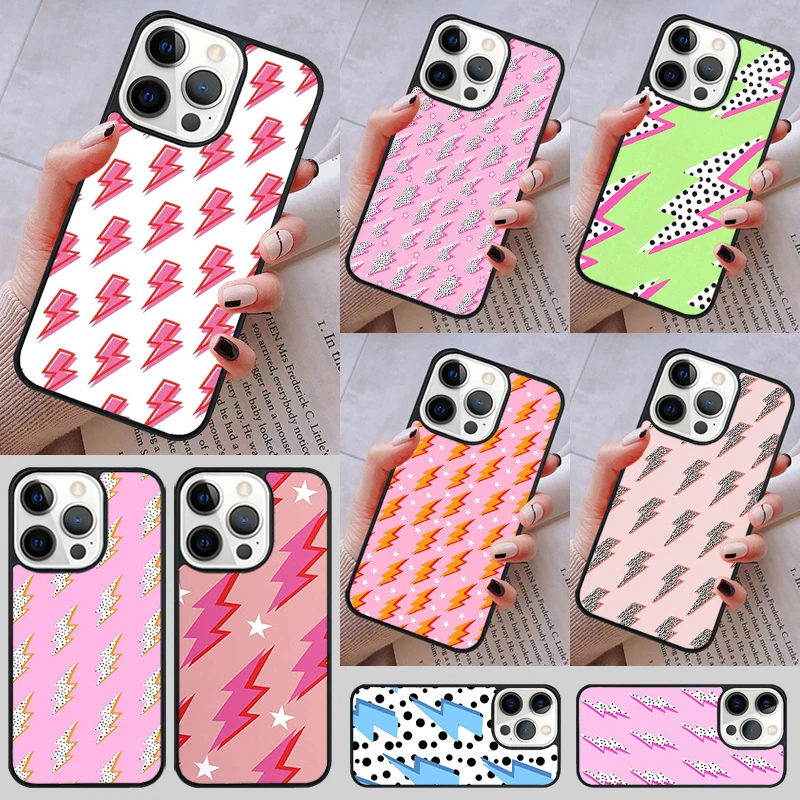 Чехол с молнией в горошек и звездами для телефона iPhone 14 13 15 16 Pro Max Coque 12 11 Apple 8 PLUS 7 6S