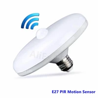 led e27 ufo pir motion sensor ceiling lights pir night light sensor wall lamps ac220v 18w 24w 36w 50w 60wfor home stairs hallway