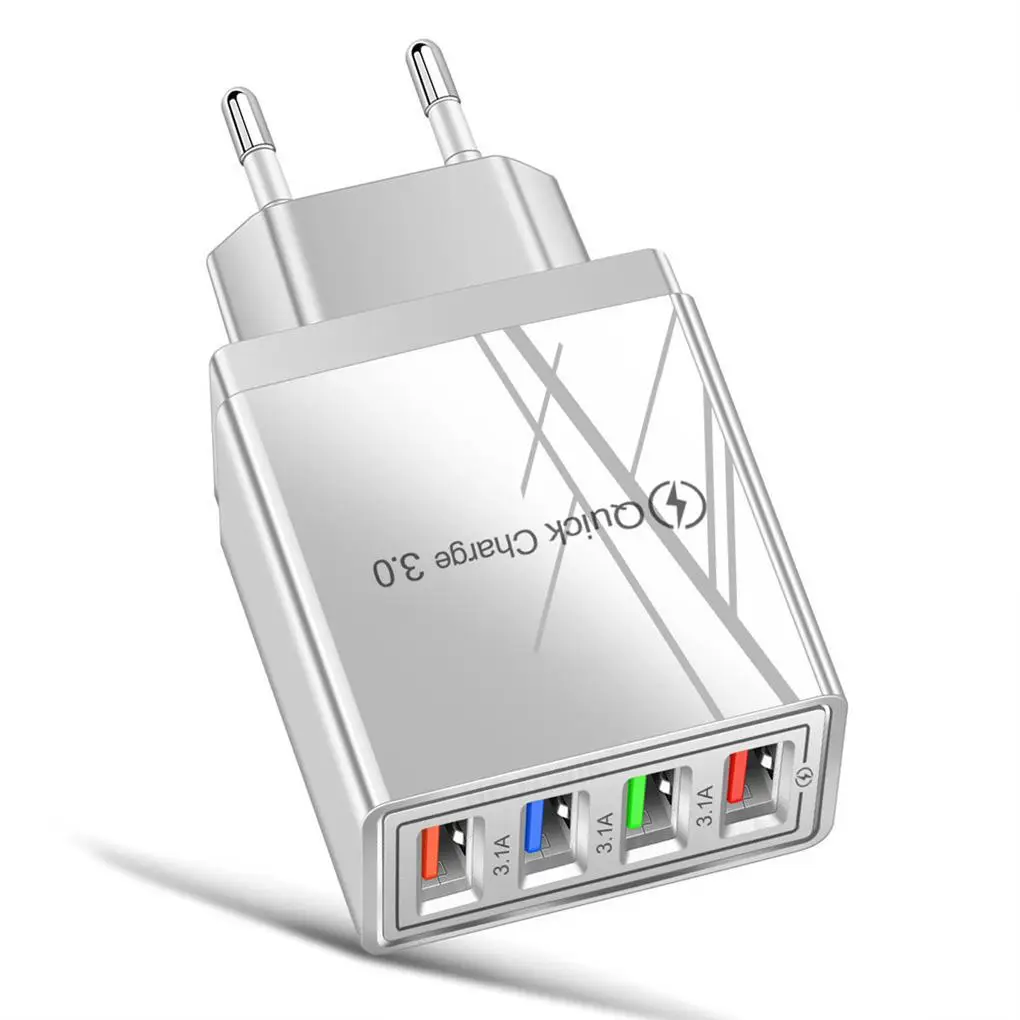 

New EU/US Plug USB Charger Quick Charge 3.0 For Phone Adapter for iPhone Tablet Portable Wall Mobile Charger Fast Charger