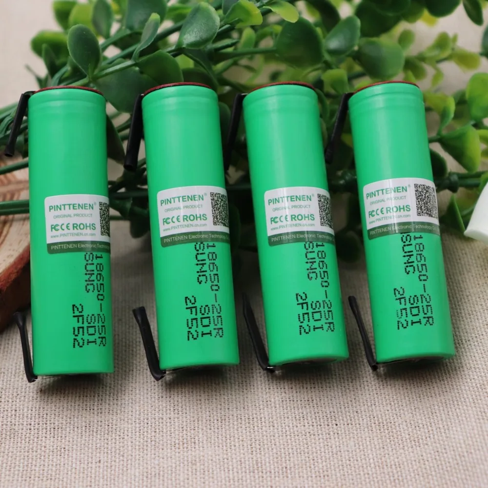 

100% Newly upgraded For 18650 2500mah battery INR18650 25R 20A rechargeable battery+ DIY Nickel