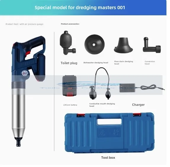 Канализационная дноуглубительная заслонка Туалетный плунжер Воздушный