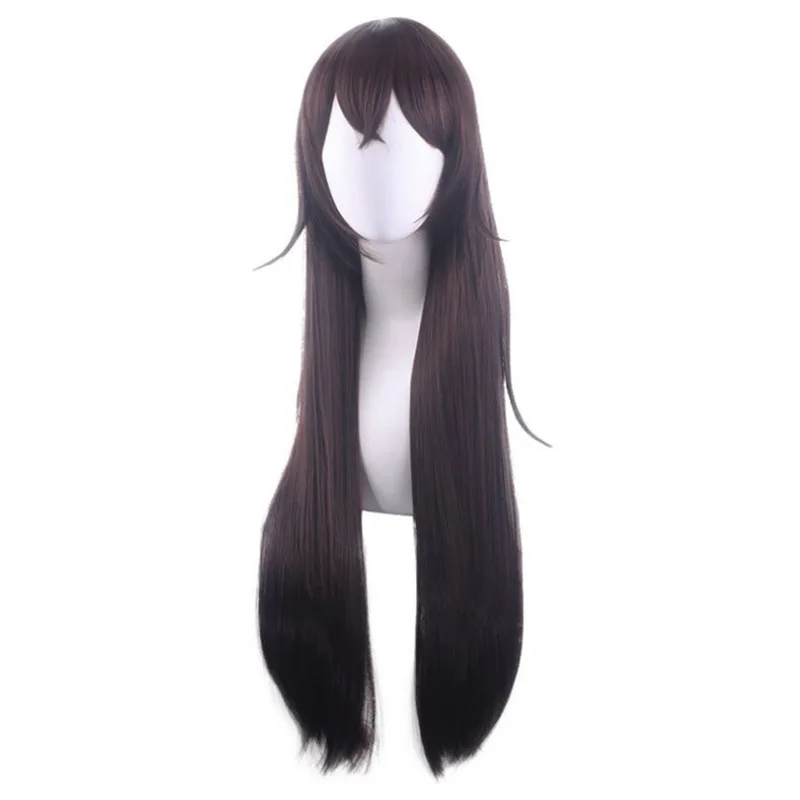 Оригинальный парик Бога косплей Анбо коричневый с длинными волосами две стороны