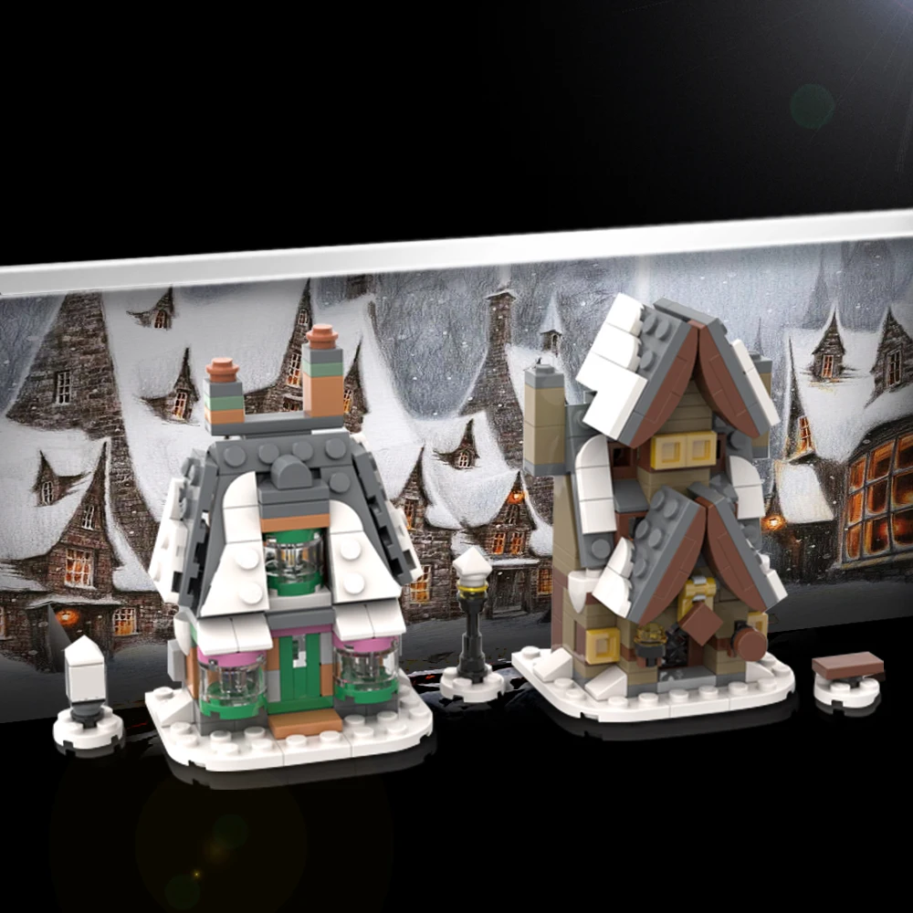 Конструктор Мини 76388 Hogsmeade «посетить деревню», фильмы, Moc, архитектурный дом, модели, Наборы украшений, город, игрушки, подарок для детей