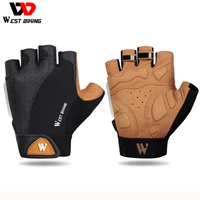 west biking summer cycling gloves half finger gym sports track mitts for men women non slip breathable motorcycle bike gloves