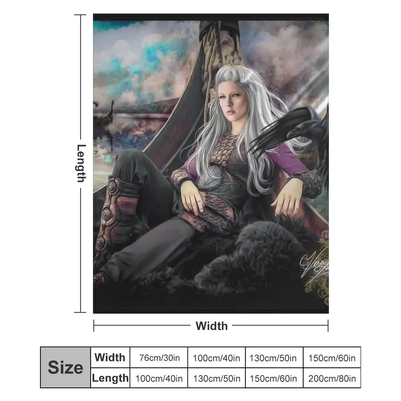 Плед Warrior Queen VKS, роскошное мягкое одеяло, праздничный подарок для семьи (art.: 3920d89fc2bc3) - 3920d89fc2bc3