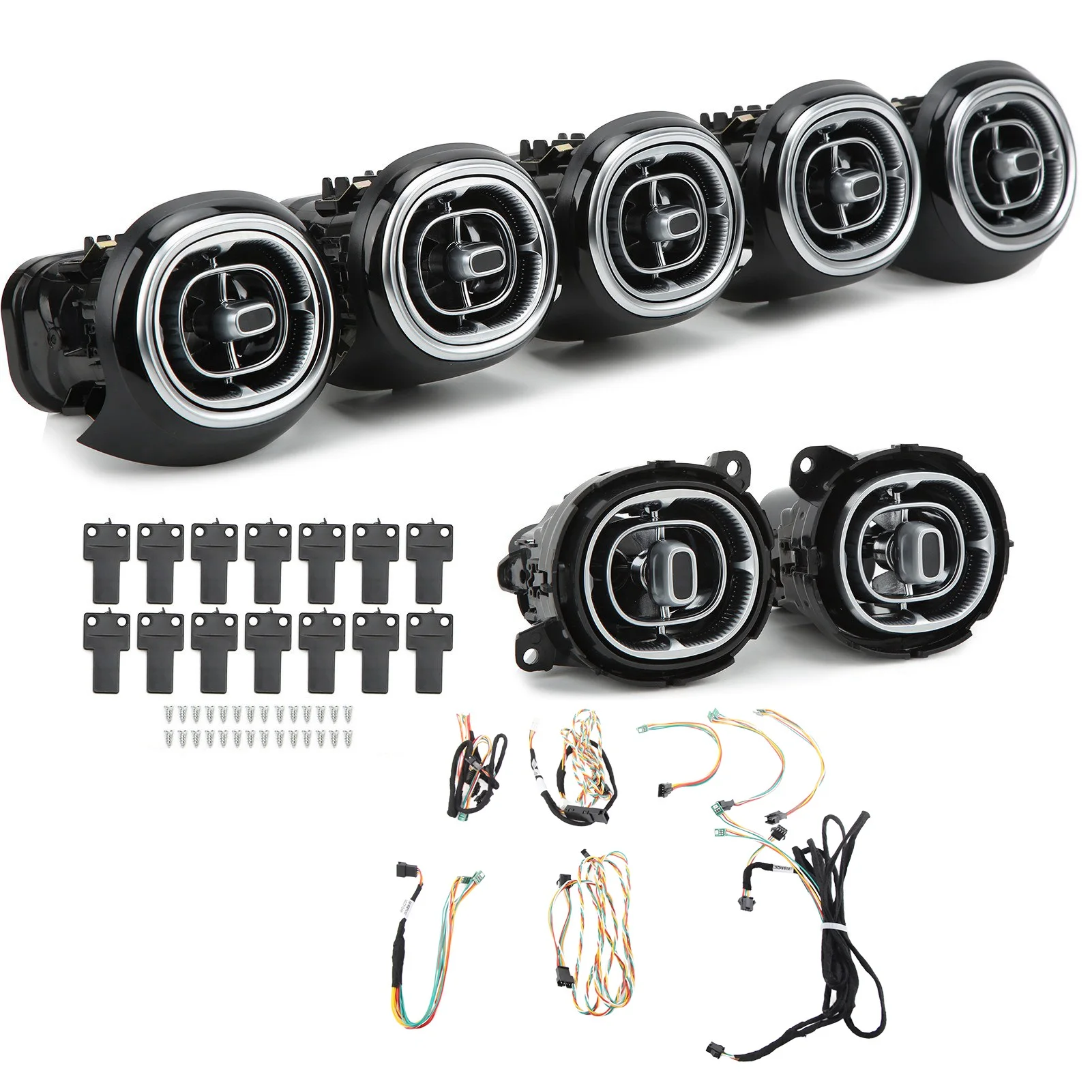 7шт 64 цветных передних задних светодиодных комплекта наружного освещения