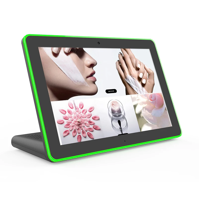 

10.1 inch L shape led bar touch screen android 8.1 tablet pc all in one for restaurant ordering