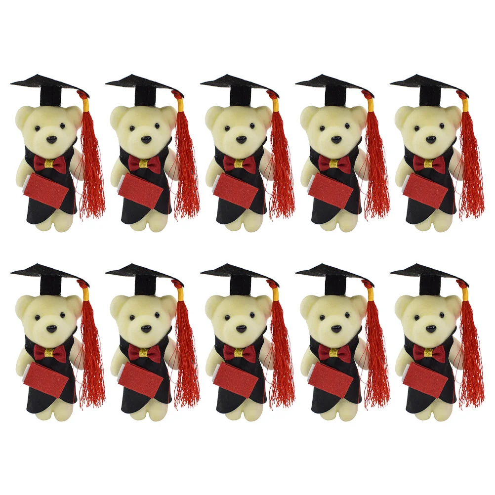 

Dr Bear Flower Bouquet Graduate Decorations Lovely Decors Graduation Adorn Miniature Stuff Animals