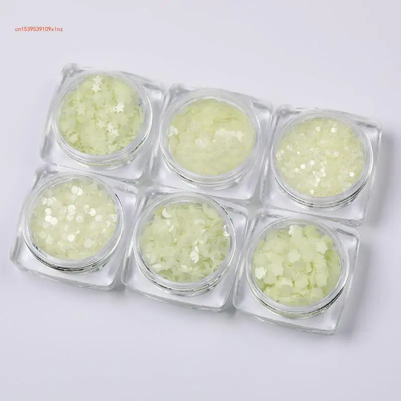 

Multifunctional Luminous Sequins Glow In the Dark Resin Crafts Glitters Sequins