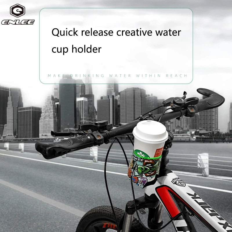 

ENLEE Colorful Portable Mountain Bike Folding Bicycle Kettle Cartoon Pattern Bottle Holder Bottle Cage Folding Cup Holder