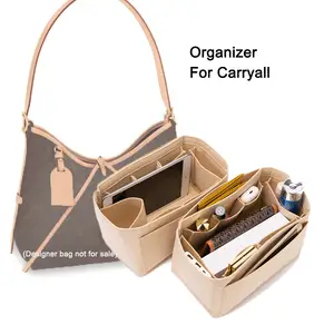 DGAZ Purse Organizer Insert Fits LV Neverfull Mini/PM/MM/GM Bags,Silk Bag Organizer,Luxury Handbag & Tote Shaper(MM)