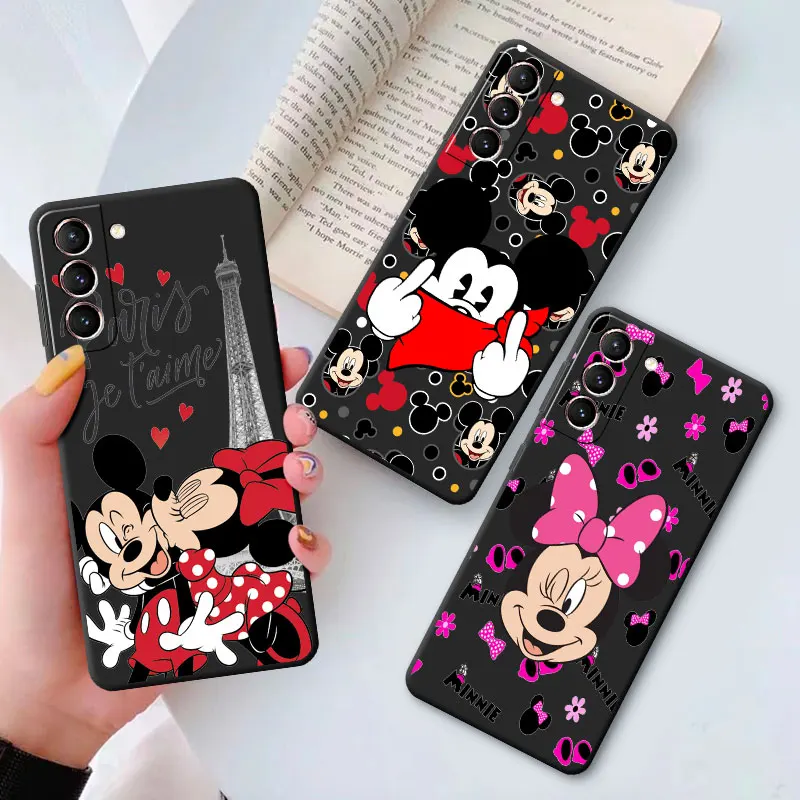 

Fashion Case for Samsung Galaxy S10 S10e S8 S22 Ultra S7 S20 FE 5G S9 S21 Plus Mickey Minnie Mouse Disney Funda TPU Soft Capa