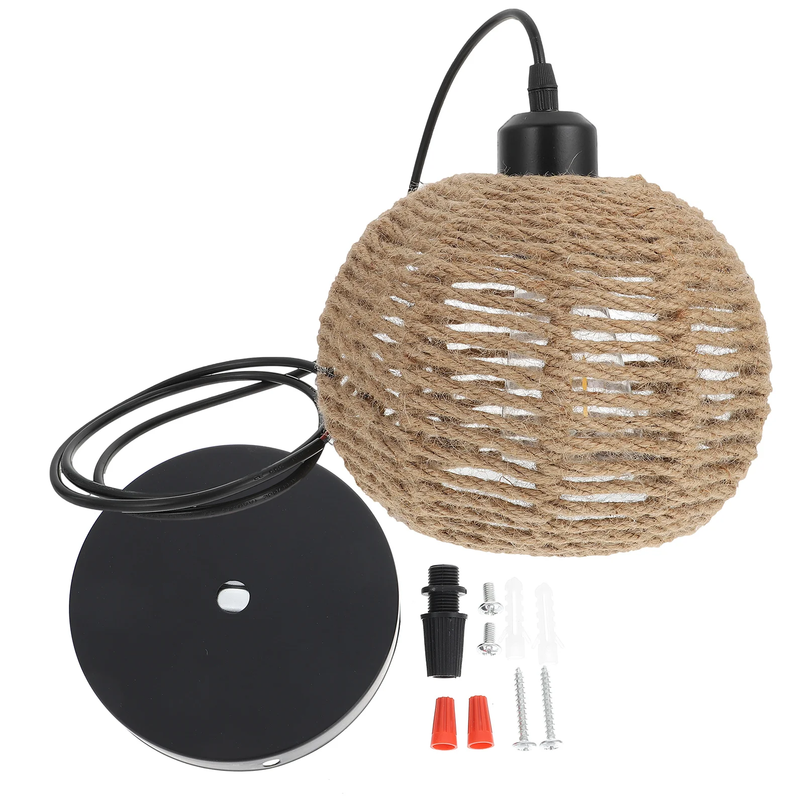 

Веревочный абажур, подвесная крышка, крышка для помещения с веревкой лампы, тканая крышка лампы для ресторана, магазина