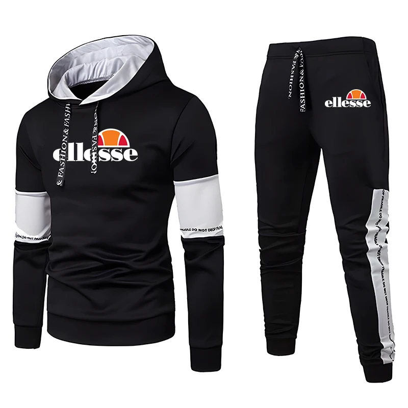 

Men's Tracksuits Luxury Printed Sweater Tops and Sweatpant Tracksuits Long Sleeve Oversize Hoodie Fashion Streetwear Outfits