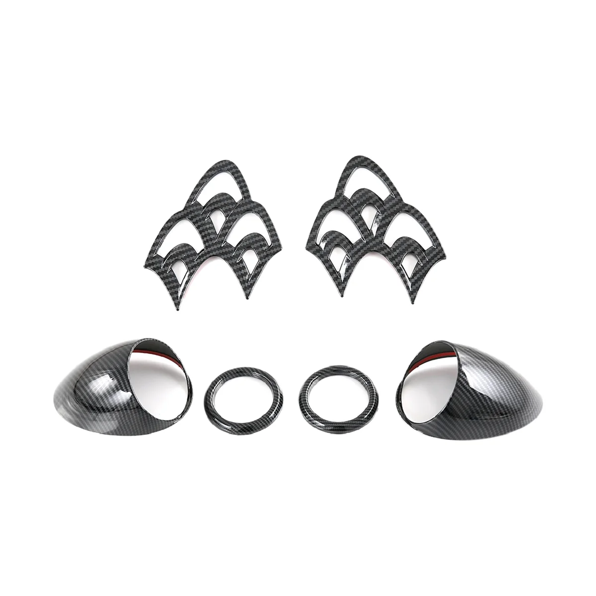 

Стильная крышка для вентиляционного отверстия автомобиля из углеродного волокна, наклейка на рамку для BYD Dolphin Atto1 EA1 2022 2023