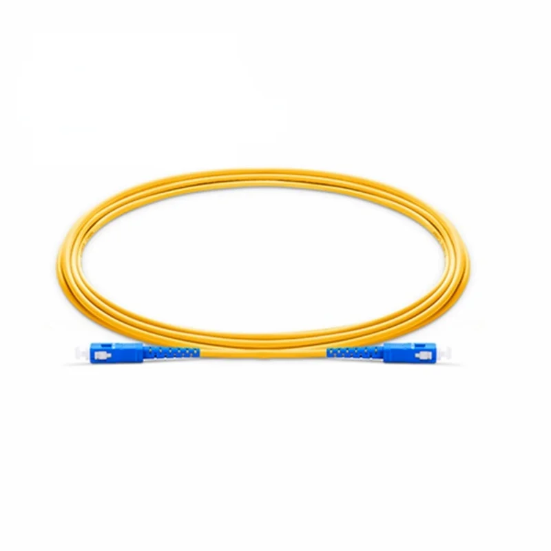 

SC/UPC-SC/UPC Fiber Optic Patch Cord, 1 Meter Length SM G652D/G657A1/G657A2 SX 3.0MM Diameter LSZH Telecom Optical Jumper