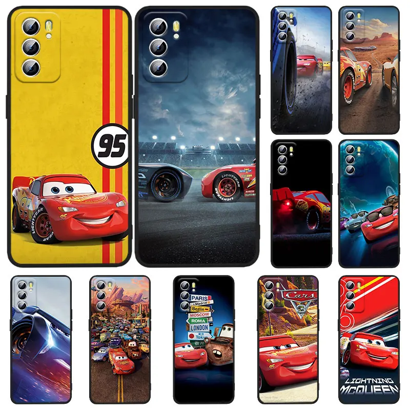 

Cars Lightning McQueen Phone Case For OPPO Realme 5 6 6i 6s 7 8 8i 9i c3 c11 c21Y Q3S Narzo 50A 50i Master GT2 Pro Black luxury