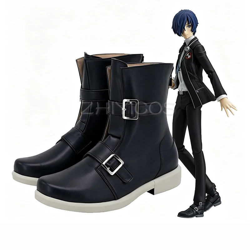 Фото Обувь для косплея ZHIYICOS в стиле аниме Shin Megami Tensei Persona 3 Юуки Макото, обувь для вечеринки на Хэллоуин для женщин/мужчин, аксессуар для косплея №1