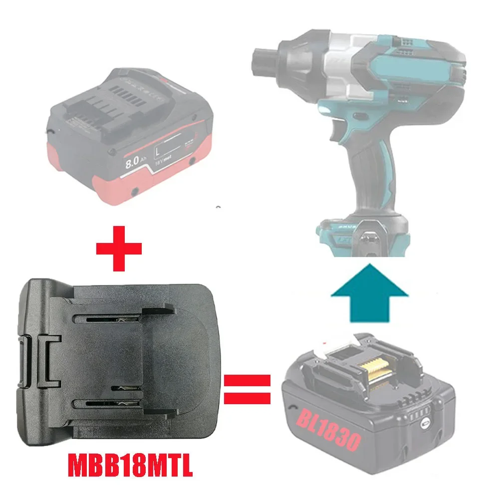 Адаптер конвертер MBB18MTL MBB18DWL для батареи Metabo Makita