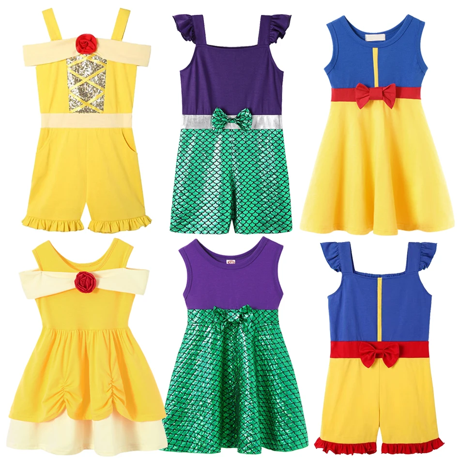 Платье Принцессы Ариэль Для Девочек Новинка 2024