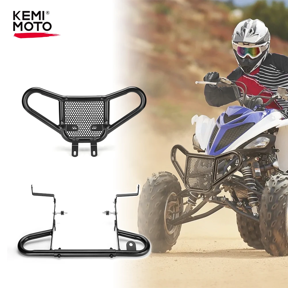 ATV KEMIMOTO Iron Front Rear Bumper Grab Bar for Yamaha Raptor 700 700R 2018-2023 Frame Protector for YFM700 700R Accessories