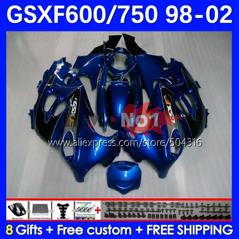 

Body For KATANA GSXF 750 600 C GSXF750 12No.15 metal blue GSX750F GSXF600 98 99 01 02 GSX600F 1998 1999 2000 2001 2002 Fairing