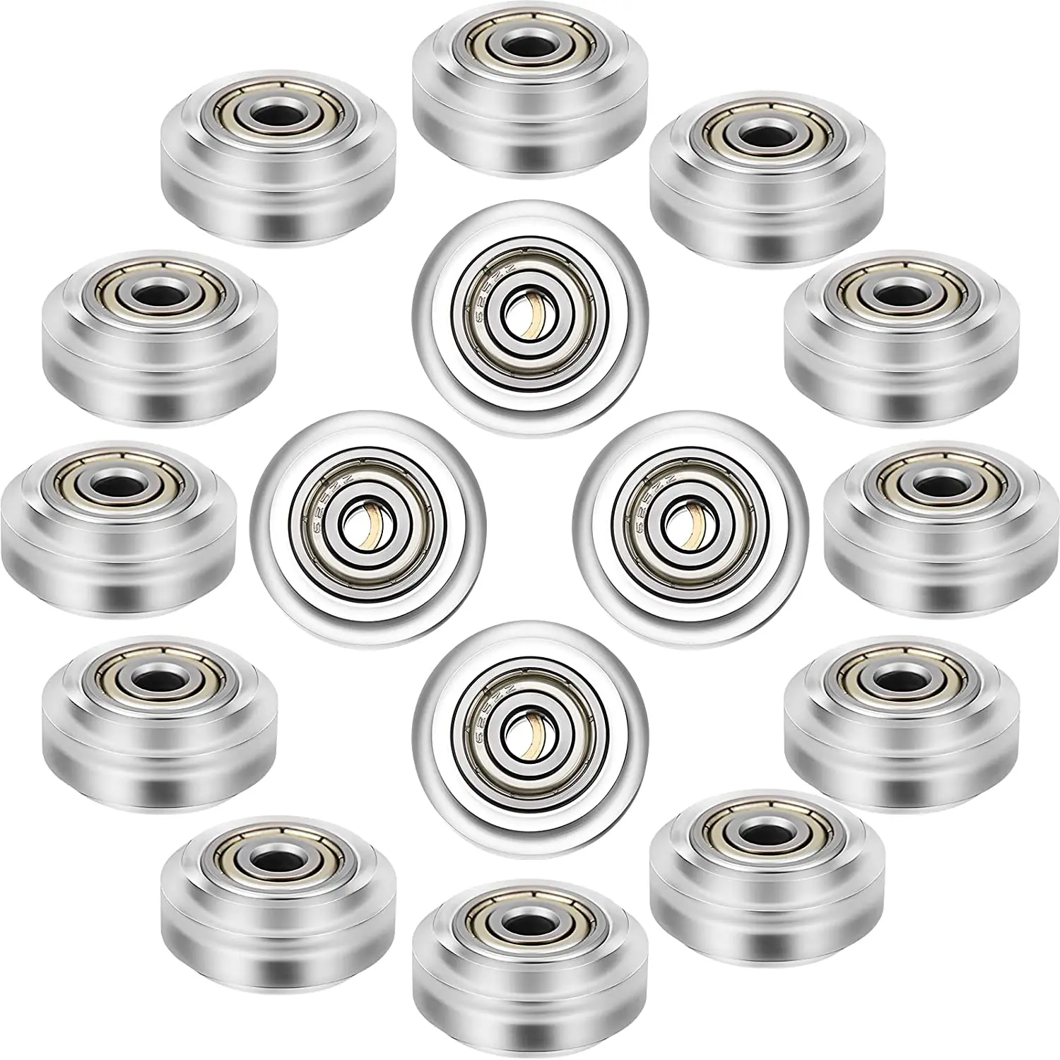 

16 Pcs 3D Printer Polycarbonate Pulley 3D Printer Wheels 625Zz Pulley Linear Bearing for Creality CR10, Ender 3,and More