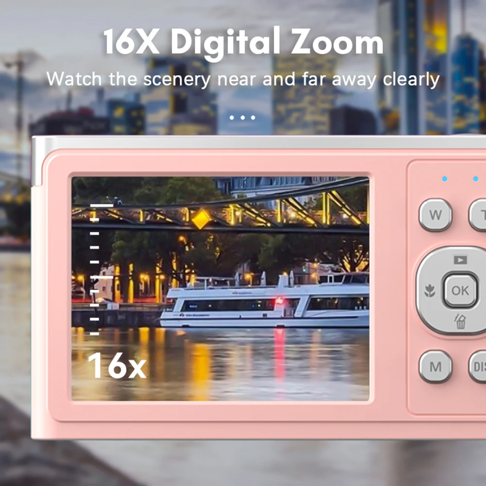 Цифровая видеокамера Andoer 4K 50 МП с автофокусом 16-кратный зум стабилизатор лица со