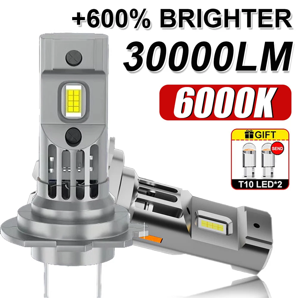 

2Pcs 300W Turbo H7 LED CANBUS Свет Мини Головной Светильник 1:1 Размер Беспроводной H7 Автомобиль Светодиодные Лампы Фары Ошибка Бесплатно с Вентилятор 6000K Белый